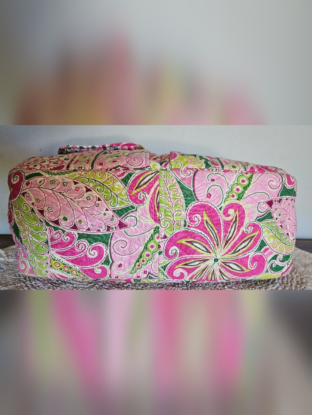 Vera Bradley Cargo Sling Crossbody In Pinwheel Pink - Picture 5 of 5